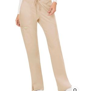 NWT Cherokee Workwear WW Revolution Women's Mid Rise Mod Flare Drawstring Pant